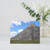 Chichen Itza Tempel von Kukulcan, Südwestansicht Postkarte (Stehend Vorderseite)