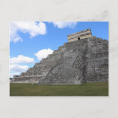 Chichen Itza Tempel von Kukulcan, Südwestansicht Postkarte (Vorderseite)