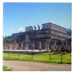 Chichen Itza. Tempelkrieger Fliese