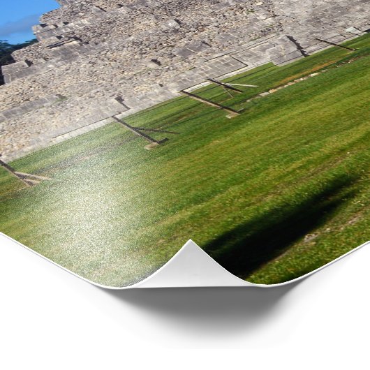 Chichen Itza, Tempelkrieger Fotodruck (Ecke)