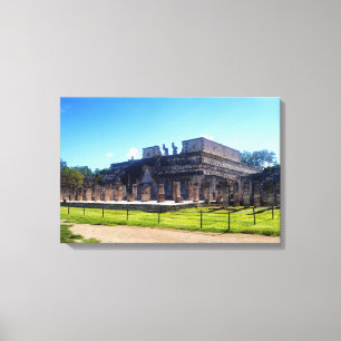 Chichen Itza. Tempelkrieger Leinwanddruck