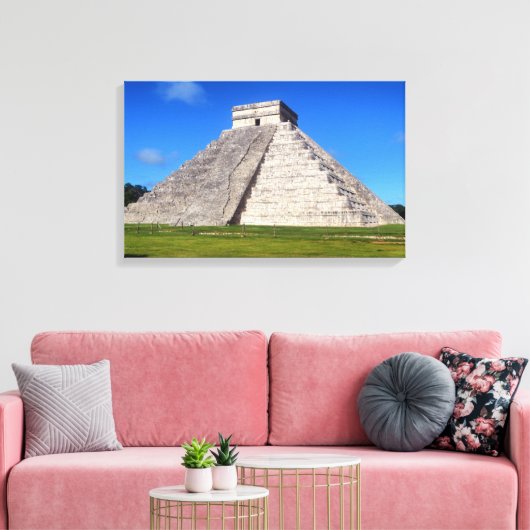 Chichen Itza, Tempelkrieger Leinwanddruck (Insitu (Wohnzimmer))