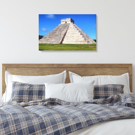 Chichen Itza, Tempelkrieger Leinwanddruck (Insitu (Schlafzimmer))
