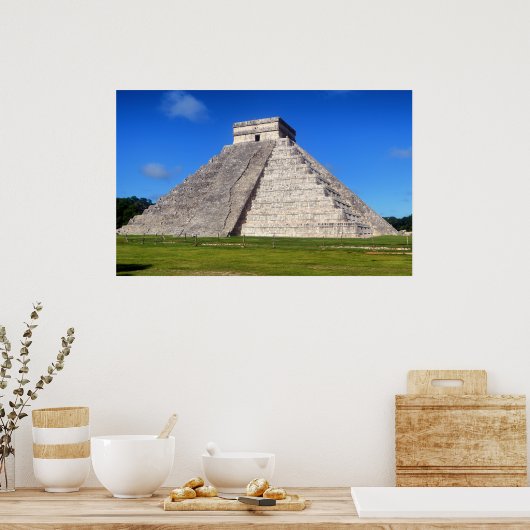 Chichen Itza, Tempelkrieger Poster (Küche)
