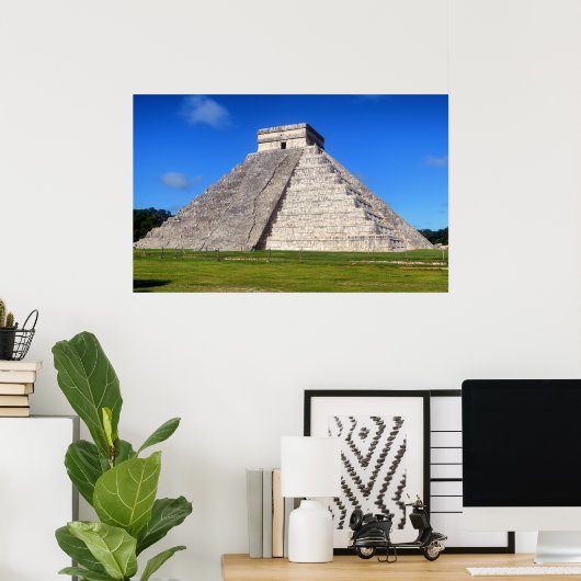 Chichen Itza, Tempelkrieger Poster (Heimbüro)