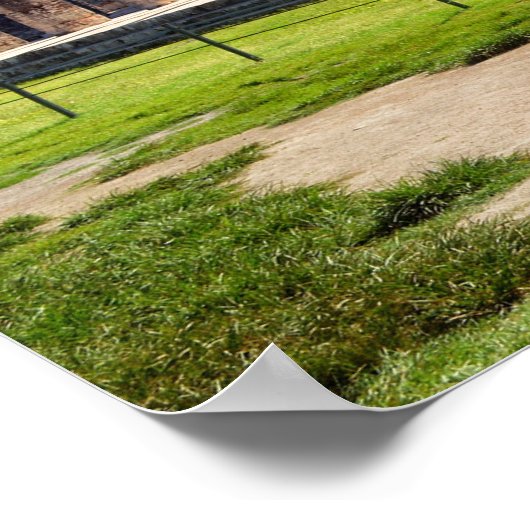 Chichen Itza. Tempelkrieger Poster (Ecke)