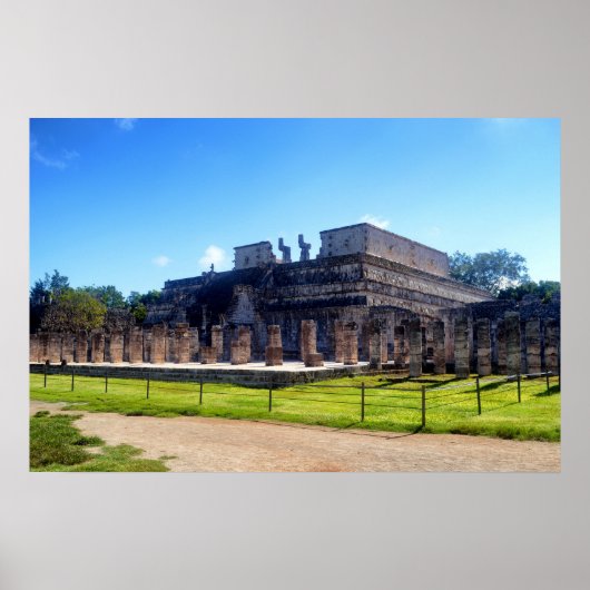 Chichen Itza. Tempelkrieger Poster (Vorne)