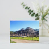 Chichen Itza. Tempelkrieger Postkarte (Stehend Vorderseite)