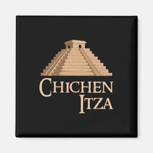 Chichen Itza und Pyramide für sommerliche archäolo Magnet (Vorne)