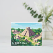 Chichén Itzá Valladolid Mexiko Postkarte (Stehend Vorderseite)