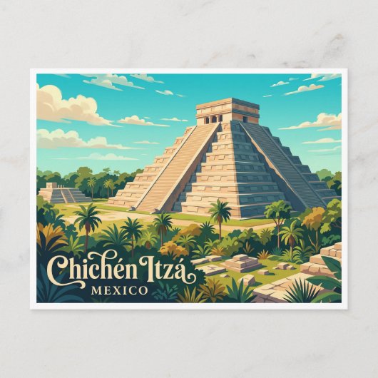 Chichén Itzá Valladolid Mexiko Postkarte (Vorderseite)
