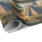 Chichén Itzá Yucatá Mexiko Landschaftsreise Geschenkpapier (Rolleneckpunkt)