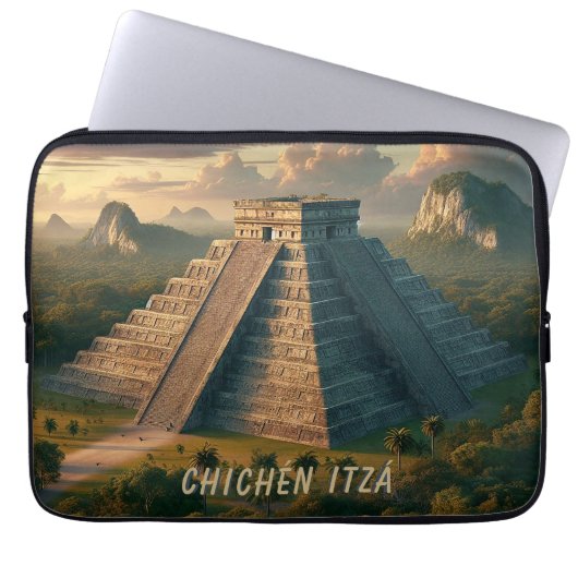 Chichén Itzá Yucatá Mexiko Landschaftsreise Laptopschutzhülle (Vorderseite)