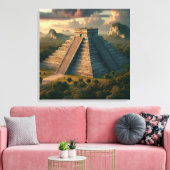 Chichén Itzá Yucatá Mexiko Landschaftsreise Leinwanddruck (Insitu (Wohnzimmer))