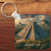 Chichén Itzá Yucatá Mexiko Landschaftsreise Schlüsselanhänger (Vorderseite)