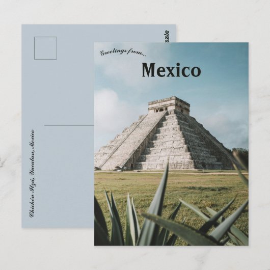Chichén Itzá Yucatan Mexico Postkarte (Vorne/Hinten)
