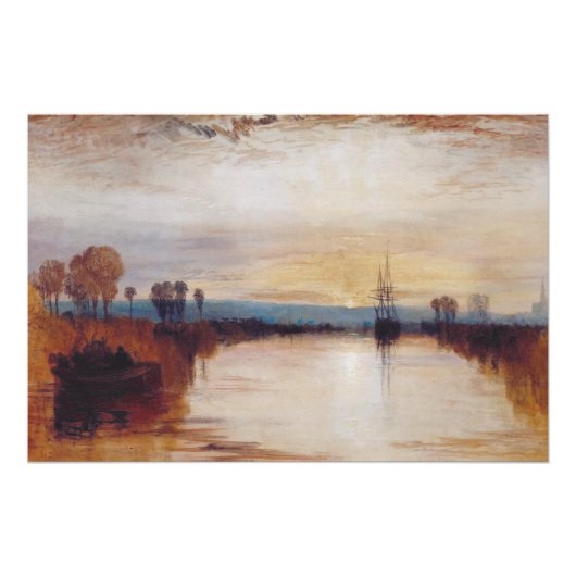 Chichester Canal by Joseph William Turner Poster (Vorderseite)