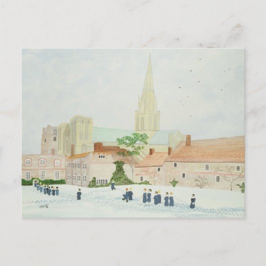 Chichester Cathedral und Visitenchor Postkarte (Vorderseite)