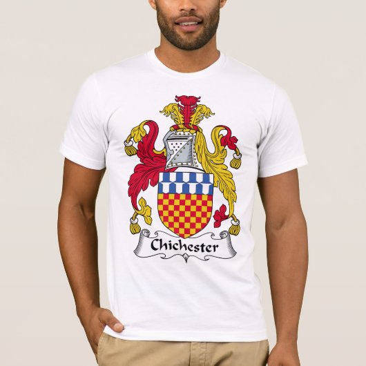 Chichester-Familienwappen T-Shirt (Vorderseite)
