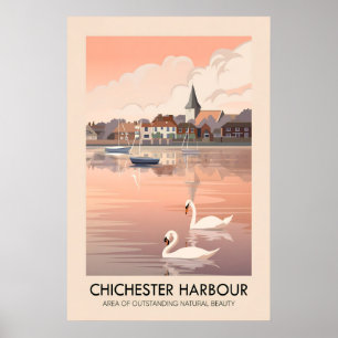 Chichester Harbour AONB Reiseplakat Poster