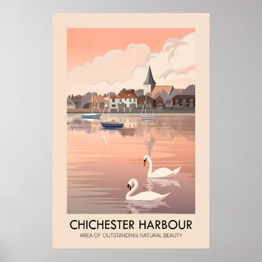 Chichester Harbour AONB Reiseplakat Poster (Vorne)