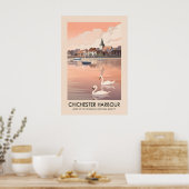 Chichester Harbour AONB Reiseplakat Poster (Küche)