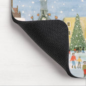 Chichester-Kathedrale eine Schnee-Szene Mousepad (Ecke)