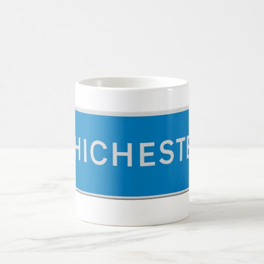 Chichester roadsign kaffeetasse (Mittel)