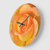 Chichewa Pastel Peach Blossom Große Wanduhr (Winkel)