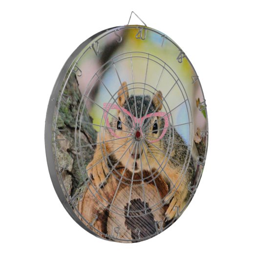 Chichhörnchen Dartscheibe (Vorderseite Links)