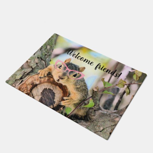 Chichhörnchen Fußmatte (Schrägansicht)