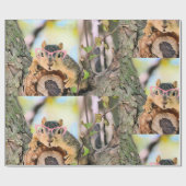 Chichhörnchen Geschenkpapier (Flach)