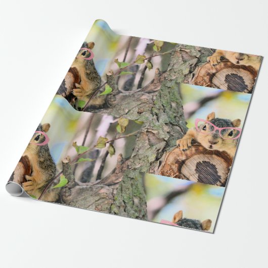 Chichhörnchen Geschenkpapier (Ungerollt)
