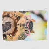 Chichhörnchen Golfhandtuch (Horizontal)