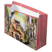 Chichhörnchen Große Geschenktüte (Vorderseite Schrägansicht)