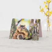 Chichhörnchen Karte (Gelbe Blume)