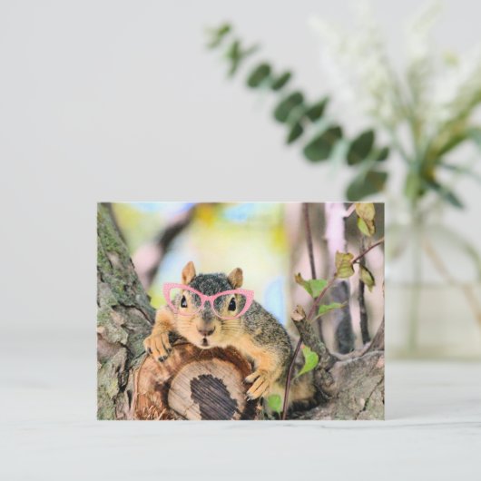 Chichhörnchen Postkarte (Stehend Vorderseite)