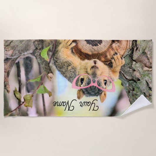 Chichhörnchen Strandtuch (Vorderseite)