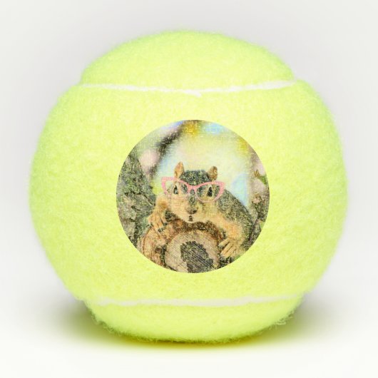 Chichhörnchen Tennisbälle (Vorderseite)