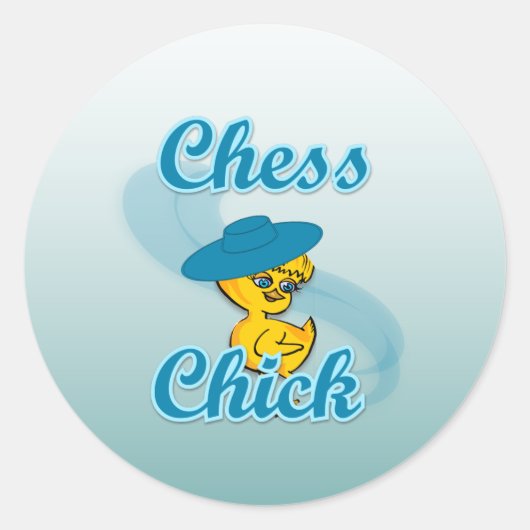 Chick #3 runder aufkleber (Vorderseite)