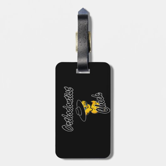 Chick #4 gepäckanhänger (Rückseite vertikal)