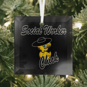 Chick #4 ornament aus glas