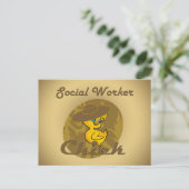 Chick #6 postkarte (Stehend Vorderseite)