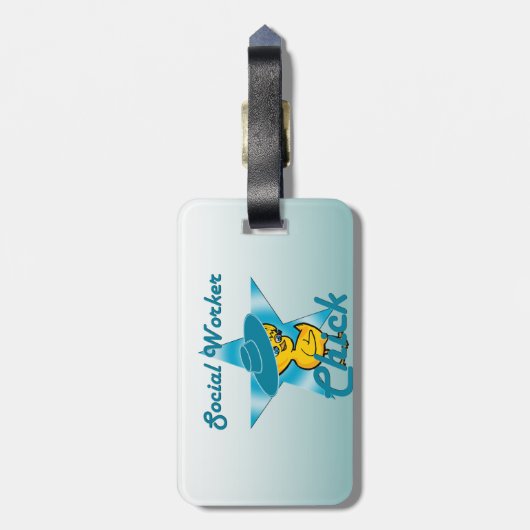 Chick #7 gepäckanhänger (Rückseite vertikal)