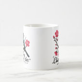Chick-a-dee-dee-dee Meisen-Vogelruf Kaffeetasse (Mittel)