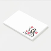 Chick-a-dee-dee-dee Meisen-Vogelruf Post-it Klebezettel (angewinkelt)