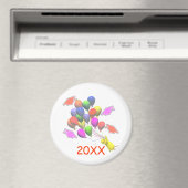 Chick and Balloons Kindergarten Abschluss Magnet (In Situ (Geschirrspüler))