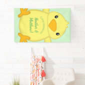 Chick Baby Dusche Green Banner (Insitu)