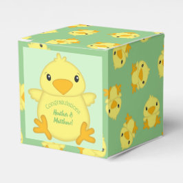 Chick Baby Dusche Green Geschenkschachtel