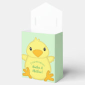 Chick Baby Dusche Green Geschenkschachtel (Geöffnet)